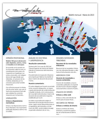 Bolet�n mensual marzo 2013