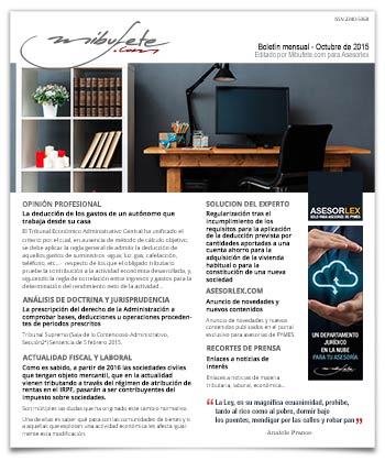 Bolet�n mensual octubre 2015