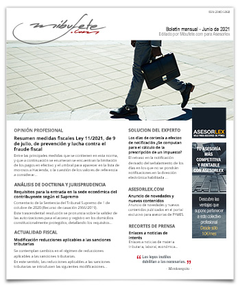 Bolet�n mensual Julio 2021