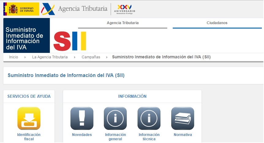 Suministro Inmediato de Informaci�n del IVA (SII)